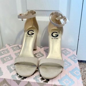 Guess nude strappy heels